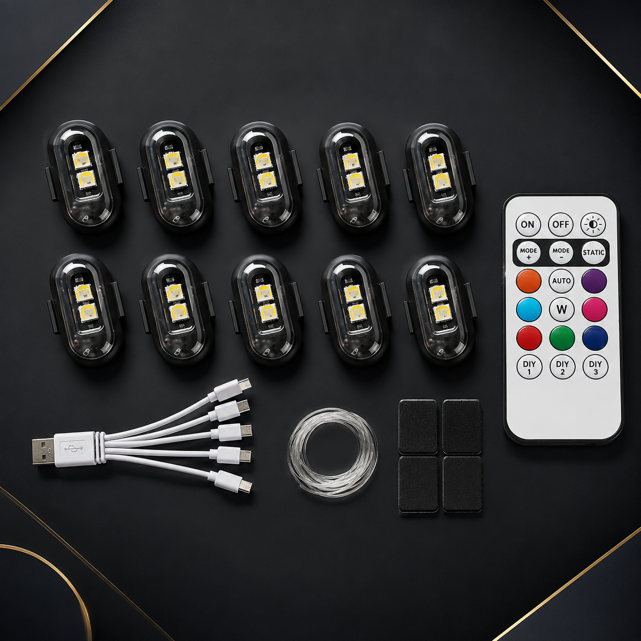 Tamashi Aura™ 10-Piece RGB Interior Lighting Kit